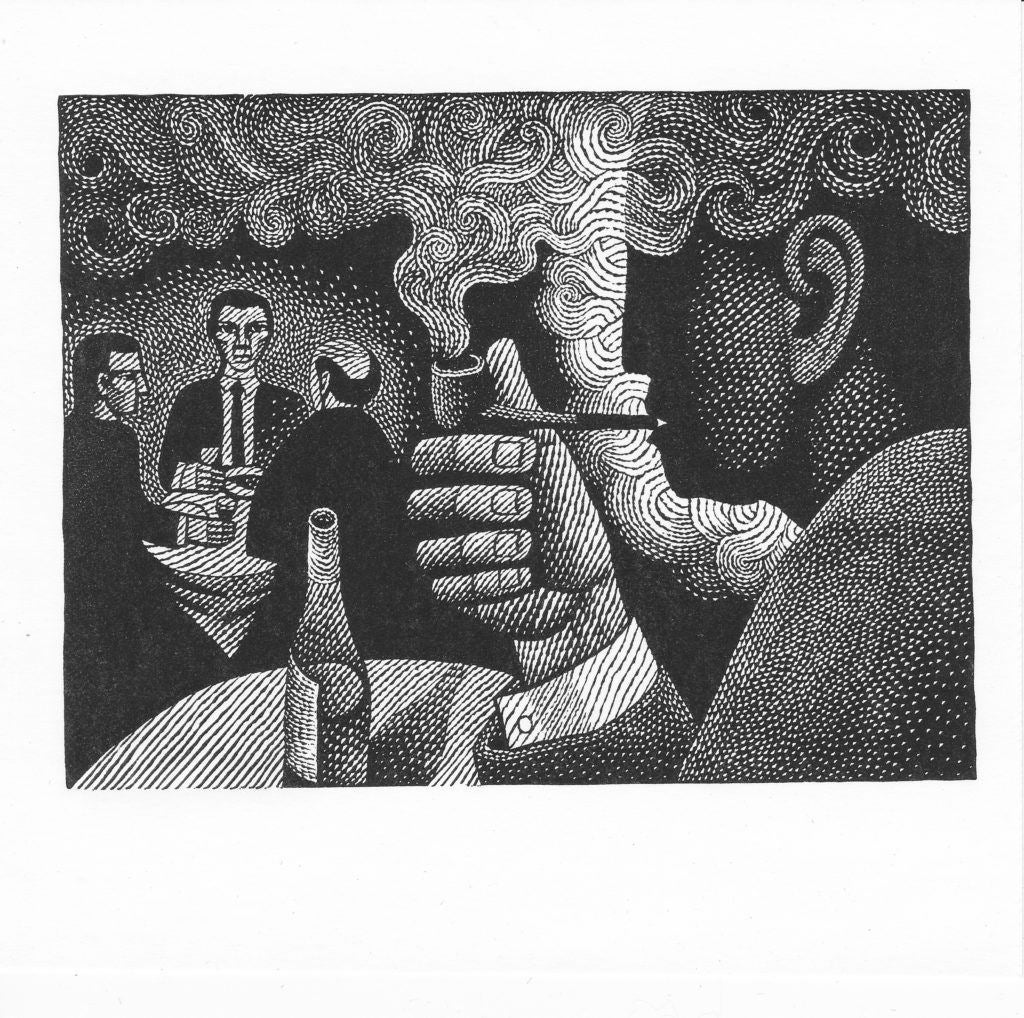 Maigret at the restaurant, The Folio Society 2018