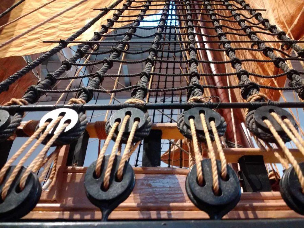 Details from the model of HMS Victory