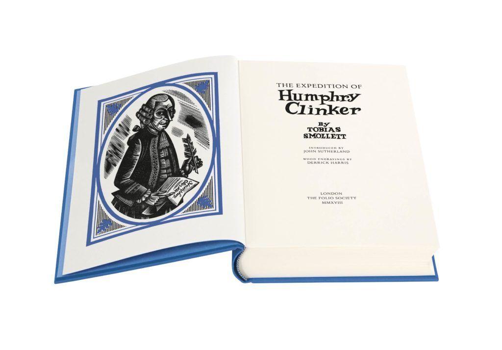 The opening pages of The Expedition of Humphry Clinker, The Folio Society 2018